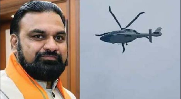 मुख्यमंत्री सम्राट चौधरी का हेलीकॉप्टर सात मिनट तक आसमान में फंसा