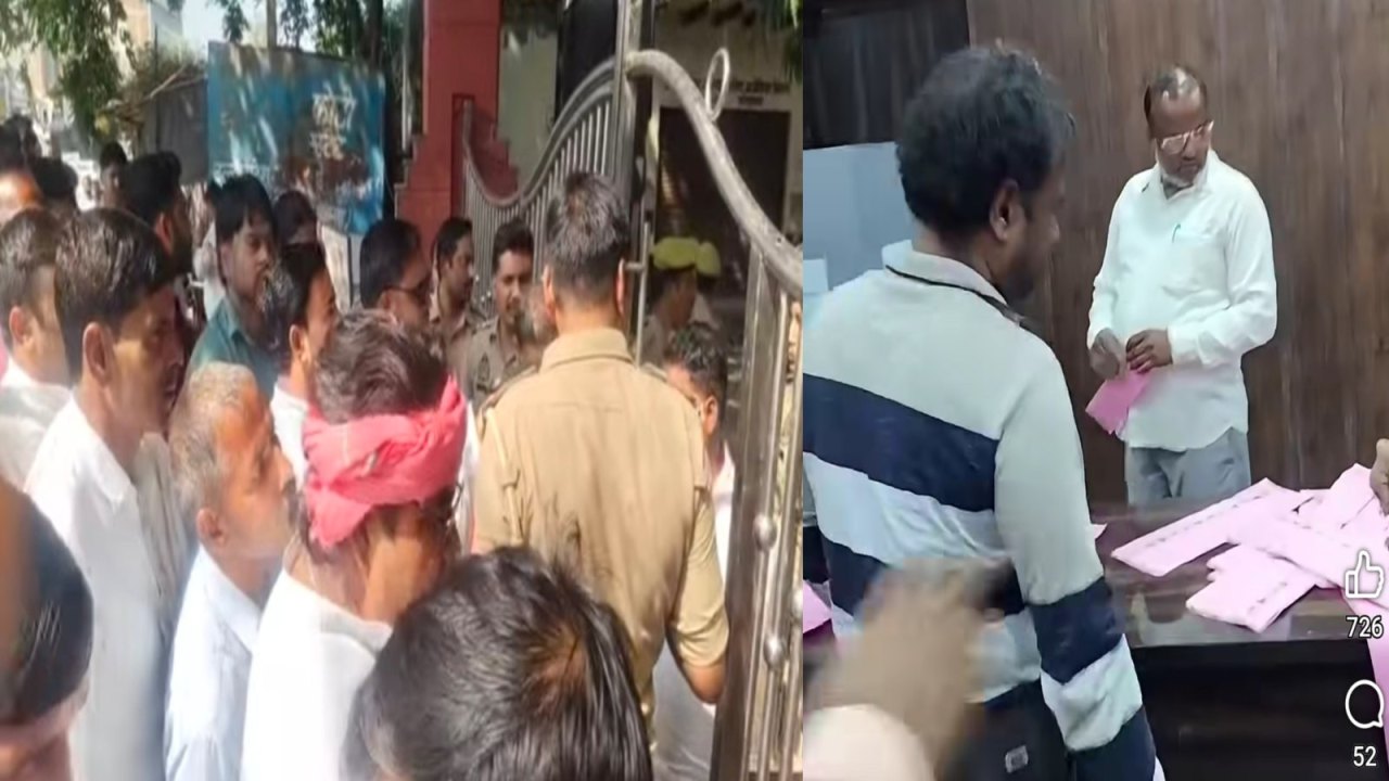 एमएलसी चुनाव में बवाल! फतेहाबाद में बूथ कैप्चरिंग के आरोप, सपा-भाजपा कार्यकर्ता भिड़े