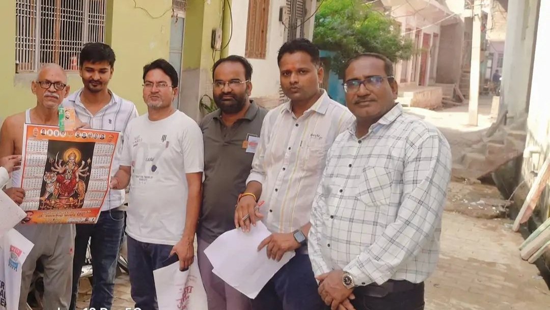 एमएलसी प्रत्याशी के समर्थन में भाजपा का जनसंपर्क