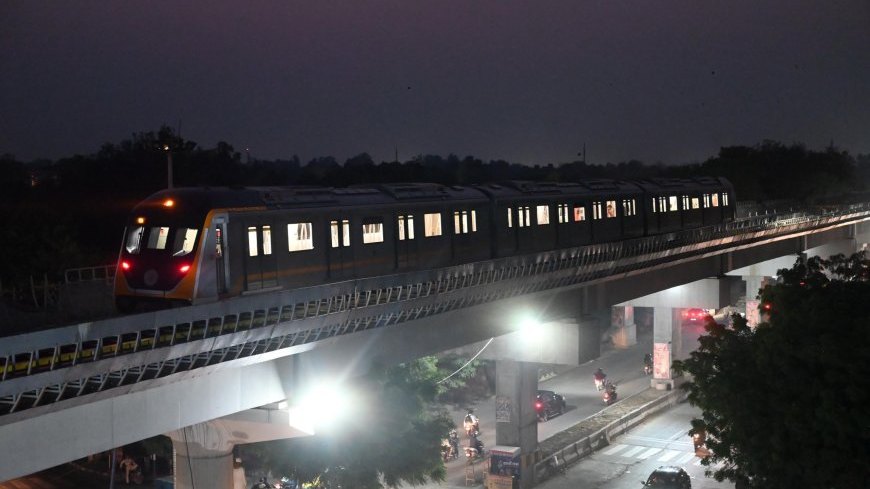 आगरा मेट्रो का सफल ट्रायल रन