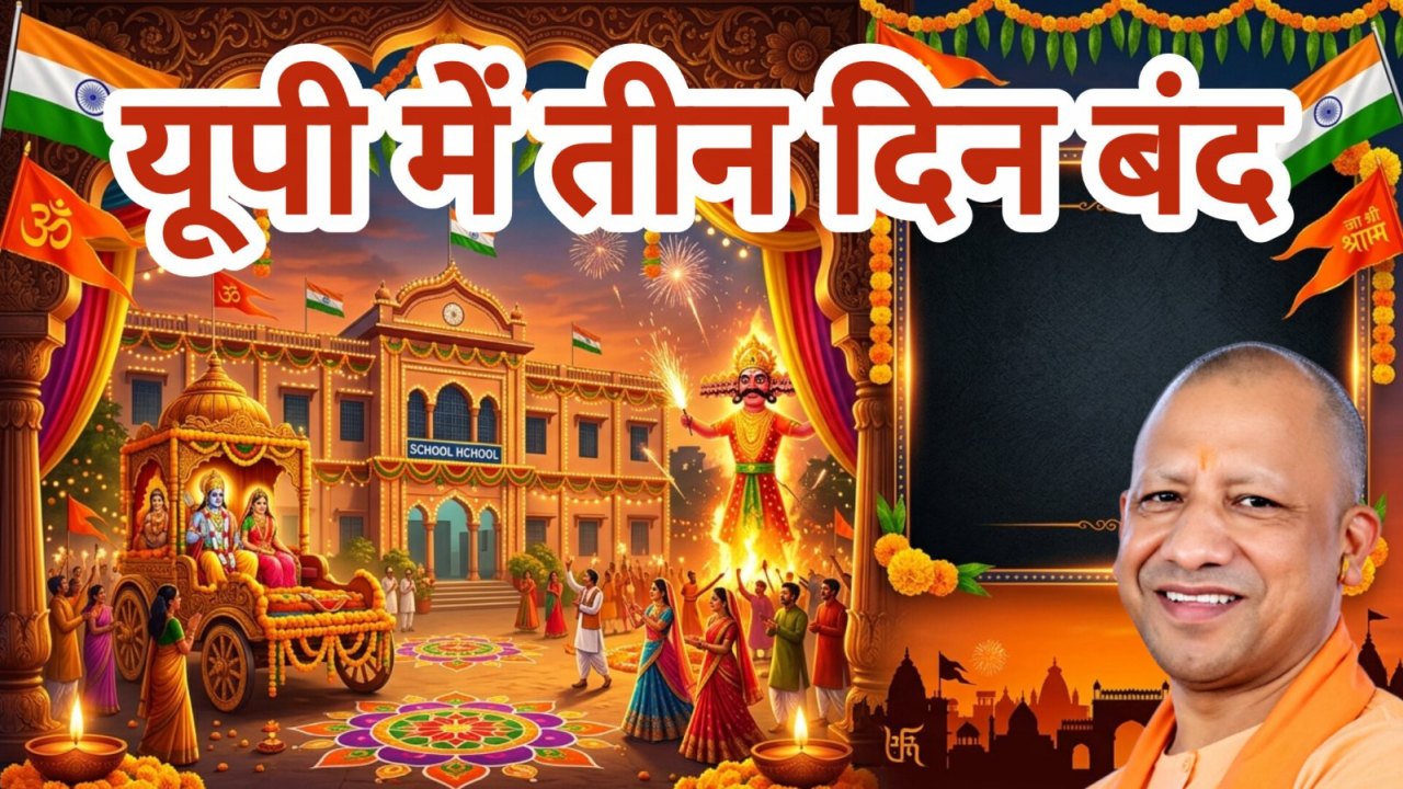 यूपी में तीन दिन की छुट्टी, स्कूल-कॉलेज रहेंगे बंद