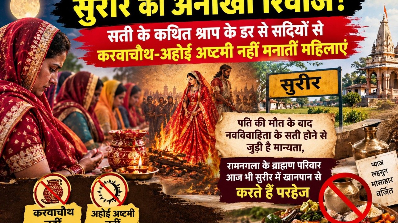 सुरीर का अनोखा रिवाज! सती के कथित श्राप के डर से सदियों से करवाचौथ-अहोई अष्टमी नहीं मनातीं महिलाएं