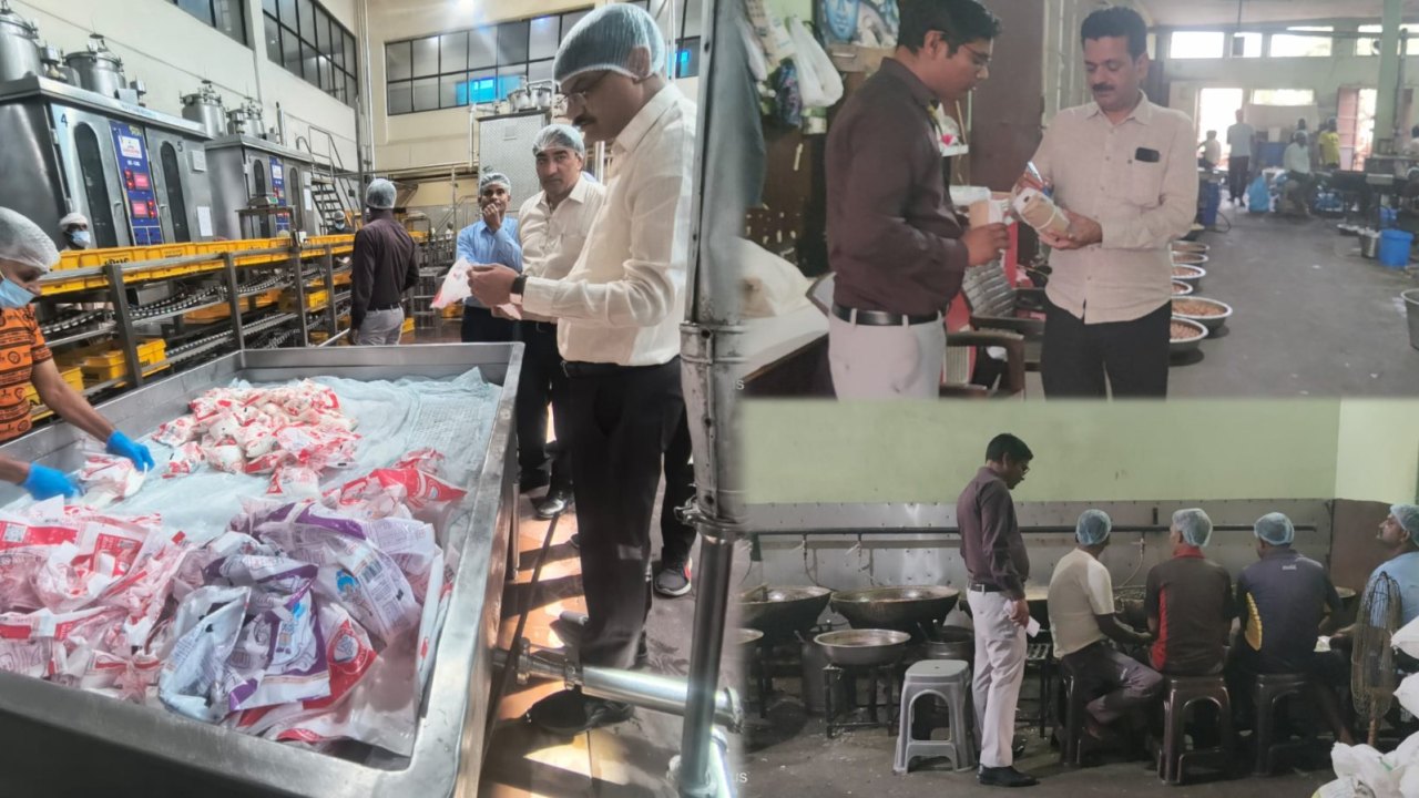 मिठाई और डेयरी प्रतिष्ठानों पर खाद्य विभाग की छापेमारी