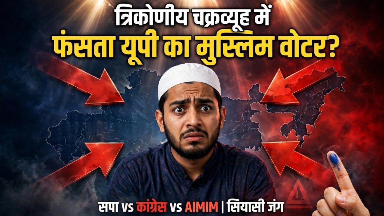 त्रिकोणीय चक्रव्यूह में फंसता यूपी का मुस्लिम वोटर